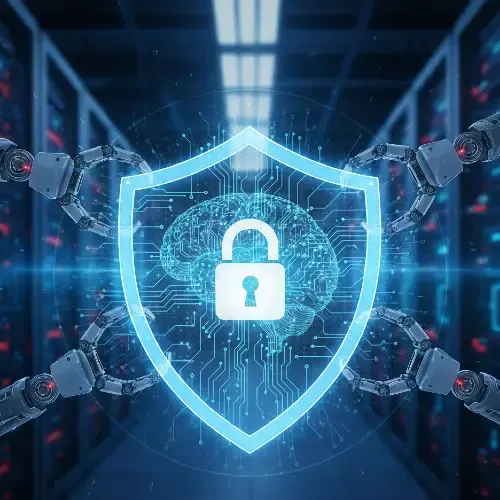 AI TV show development security overview highlighting protected intellectual property