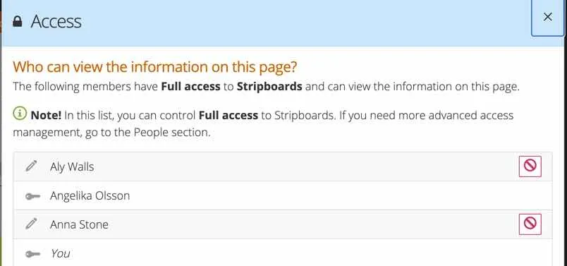 Access details