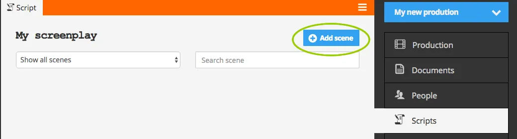 Add scenes