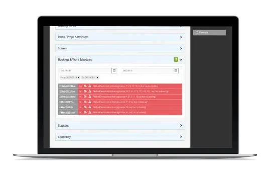 Automatic Cast Booking Sheet