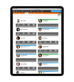 Cast management and cast list on iPad for TV and film productions