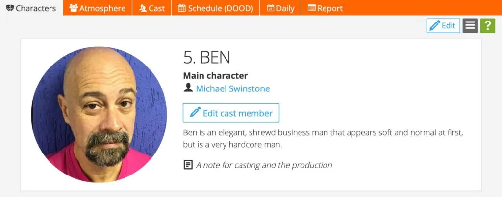 Change cast member