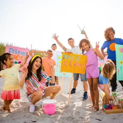 Children's content production on location with performers and crew, supported by children's TV production software and structured workflow