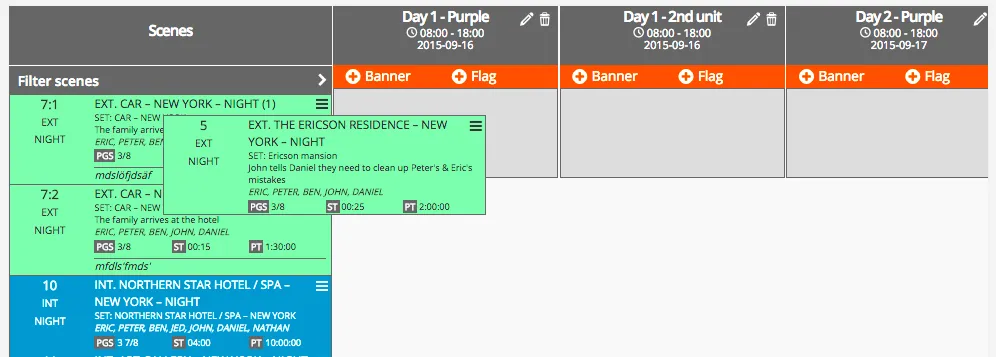 Use drag’n’drop scheduling