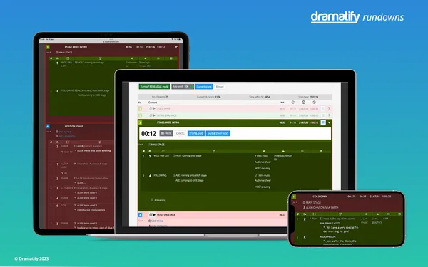 Dramatify Launches New Rehearsal Rundown Mode for Seamless TV Show Production