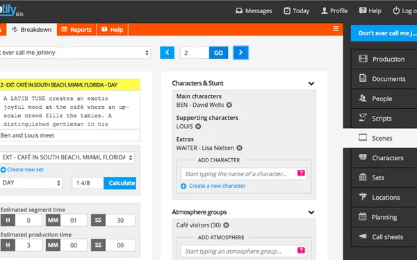 Dramatify releases technical script breakdown