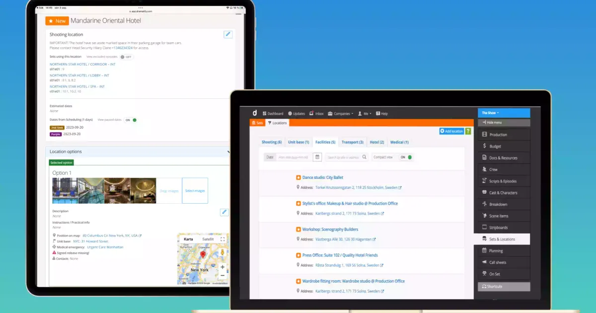 Film Location Options and Location Types - 2 new time-saving location management features
