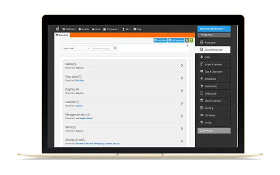 Share files, folders & links with your team.