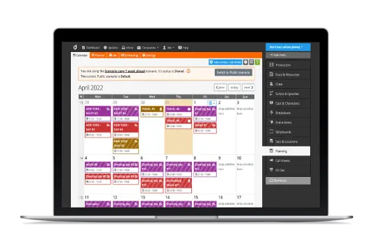 Shooting plan overview