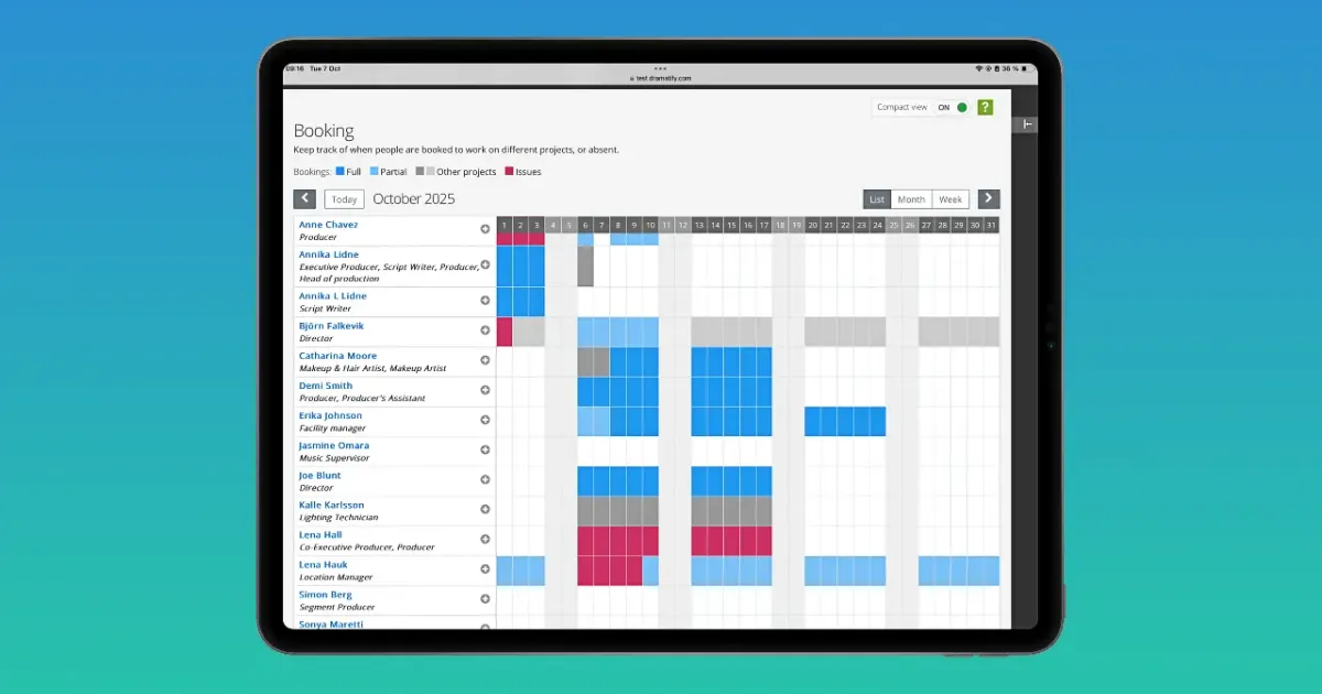 Introducing Production Resource Scheduling – Clearer Planning Across Every Production
