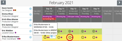 Crew scheduling - edit multiple bookings