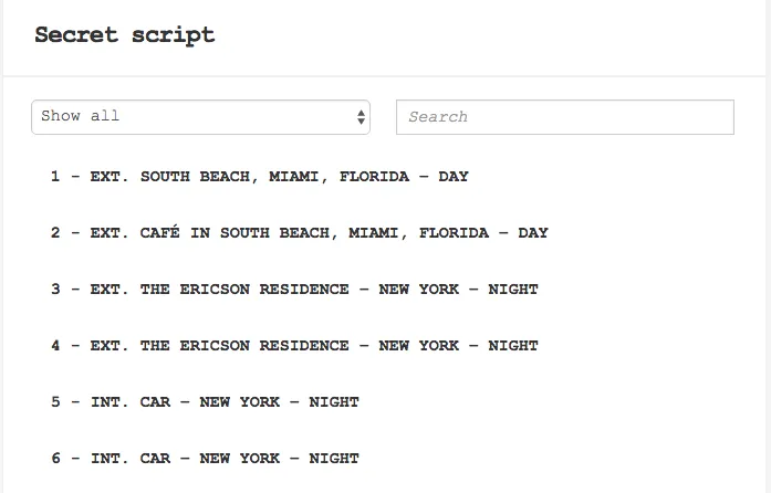 Super secret script