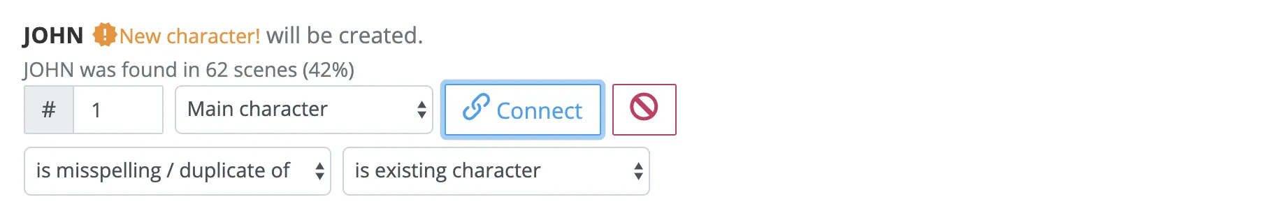 Manage duplicate characters
