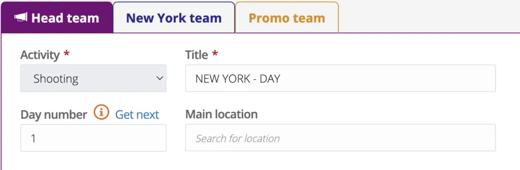 Select location to base weather report on.