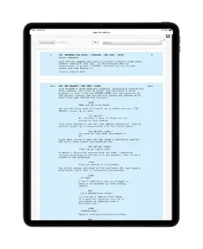 Automatic script sides for shooting day in Dramatify