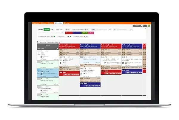 Shooting scheduling for pre-produced content in broadcasting