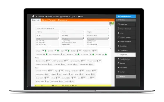Stripboard filter options