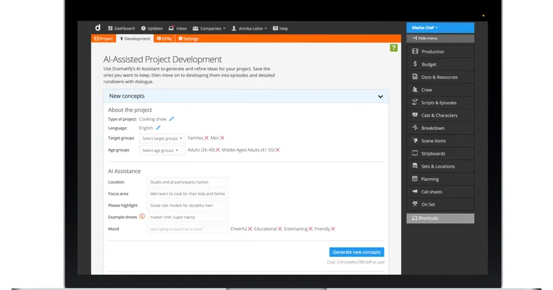Dramatify Launches AI-Powered Show Concept & Episode Outline Developer