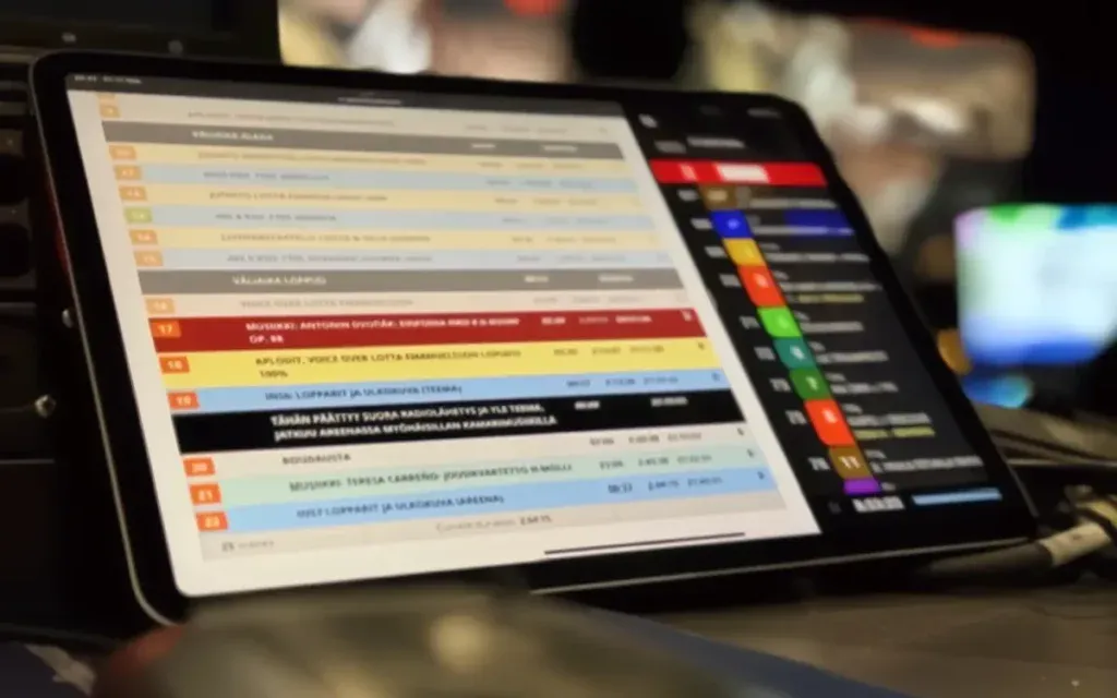 Dramatify’s live entertainment rundowns and CuePilot’s shot list vision mixer in live broadcast side by side. 
